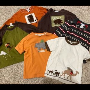 Lot of 6 2t Boys Janie and Jack shirts